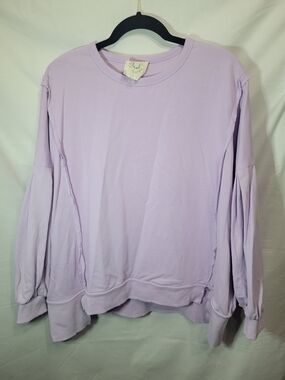 Fantastic Fawn Lavender Long Sleeve Oversized Pullover
